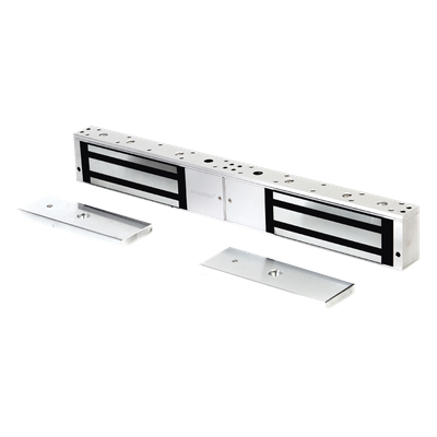 MAG1200D - Chapa magnética de 1200 Lbs /Para Puertas Dobles/ Interior/ LED / Sensor Bloqueo