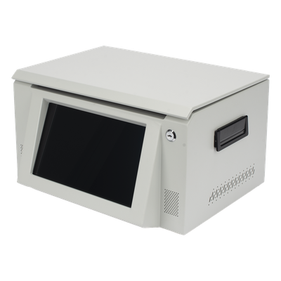 XMRA8-R3 - Estación de Descarga para Body Cam / 8 Puertos / Pantalla Táctil 10 Pulgadas / Ethernet 1000 Mbps / Almacenamiento 36 TB / Android Integrado