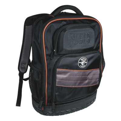 55439BPTB - Mochila para herramientas y computadora portátil Tradesman Pro™ en poliéster negro con 25 bolsillos (No incluye herramientas).