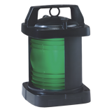 1372-GE0-BLK - Luz de navegación con lente en color verde con arco de visibilidad: 112-1/2°