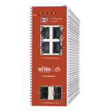 WI-PCMS306GF-I - Switch PoE Industrial L2+ / 4 Puertos Gigabit PoE 802.3af/at / 2 Puertos SFP / Presupuesto PoE 120 W / Administración Cloud / Protocolo ERPS / Sin Ventiladores / IP40