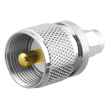RSA-3456 - Adaptador en Línea / SMA Macho a UHF Macho PL-259 / Cuerpo Bronce Niquelado / Contacto Oro / Aislante Teflón