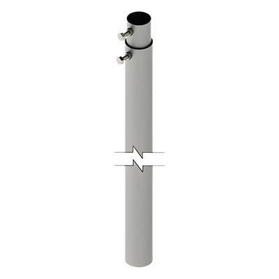 SLM-6 - Mástil Telescópico / 6 m (19.7 ft) / Tubo Galvanizado Calibre 20 / Carga Máxima 6 kg / 2 Secciones de 3 m (9.8 ft)
