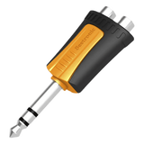 MP3-2RF - Adaptador de Audio Estéreo / Plug 1/4" (6.3 mm) a 2 x RCA Hembra / Carcasa Plástica / Precableado