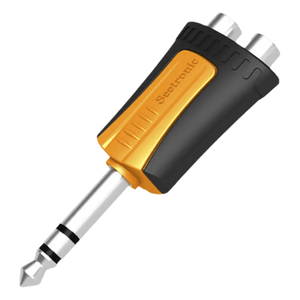 MP3-2RF - Adaptador de Audio Estéreo / Plug 1/4" (6.3 mm) a 2 x RCA Hembra / Carcasa Plástica / Precableado
