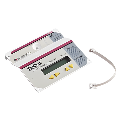 TSR-M2 - Medidor remoto / Display LCD multifuncional / Cable 30 m (98 ft) / Sistemas 12V-24V-48V CC / Rango -20°C a 70°C