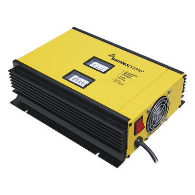 SEC1280UL - Cargador de Baterías / 12 V / 80 A / 2 Bancos Simultáneos / 750-850 Ah / Entrada 120-230 VAC