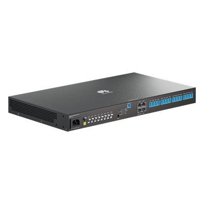 F1001-AC - Gateway Óptico Empresarial / 4 Puertos GE / 1 Puerto XGPON / 8 Puertos PoF / 16 Puertos GPON / Wi-Fi Roaming / VPN / Firewall