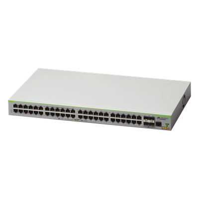 AT-FS980M/52-10 - Switch Administrable Capa 3 / 48 Puertos 10/100 Mbps / 4 SFP Gigabit / 17.6 Gbps / 13.09 Mpps