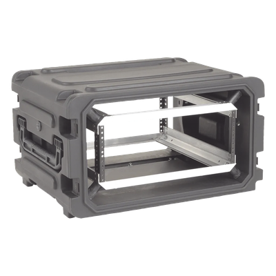3SKB-R04U20W - SKB 20" Deep 4U Roto Shockmount Rolling Rack caja para equipo Maletín con ruedas Negro
