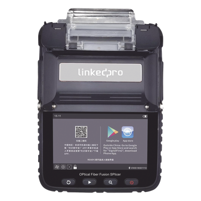 LP-FS-PRO-600 - Fusionadora de Fibra Óptica / 6 Motores / Alineación por Núcleo / Empalme 8 s / Pantalla 5 Pulgadas / Temperatura -15 a 50°C