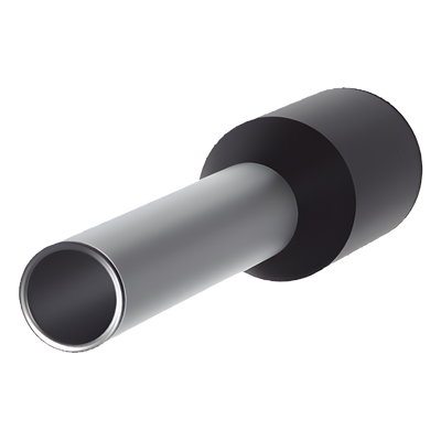 FSD78-10-D - Férula Aislada / 16 AWG (1.5 mm²) / Largo 16.5 mm / DIN Color Negro / Paquete 500 pzas