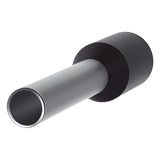 FSD78-10-D - Férula Aislada / 16 AWG (1.5 mm²) / Largo 16.5 mm / DIN Color Negro / Paquete 500 pzas