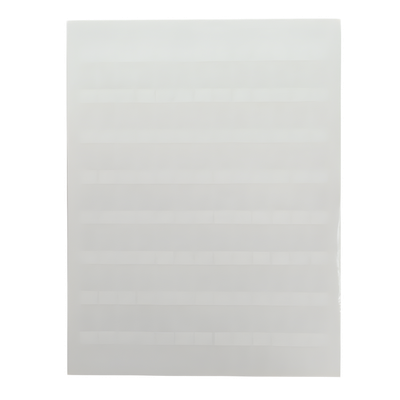 C379X030FJJ - Etiqueta para componente / 96.3 mm x 7.6 mm / 3.79 in x 0.3 in / Poliolefina / Blanco / Láser e inyección de tinta