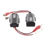 TT2001A - Balun Extensor de Audio / 800 m (2625 pies) / RCA a RJ45 / CAT5-6 / Protección TVS Grado 3 / 60 dB Rechazo Diafonía