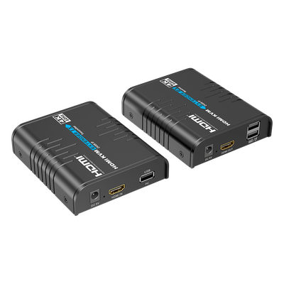TT473KVM - Extensor KVM HDMI / 4K 60 Hz / 120 m (393.7 ft) con CAT6 / 18 Gbps / HDCP 2.2 / Latencia 120-170 ms / IPColor Stream / Matriz 256x256