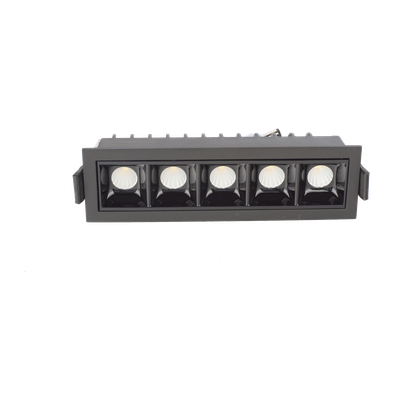 EPIDL10W - Reflector LED Lineal Empotrable / Luz Fría 6000 K / 10 W / 750 lúmenes / Haz 45° / IP20 / Vida útil 50000 hrs