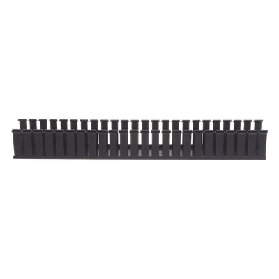 G1X2BL6 - Canaleta Ranurada de PVC / 1.25 in Ancho / 2.12 in Alto / 6 ft Largo / Tipo G / Sin Tapa / Negro