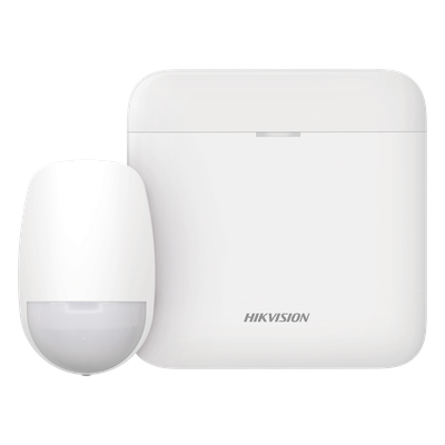 AXPRO-KIT-PIR - Kit de Alarma Inalámbrica / Hub con Batería 35 h / Sensor PIR 15 m (49.2 ft) / 85.9° Cobertura / 48 Zonas / Wi-Fi 2.4 GHz / 433 MHz AES-128