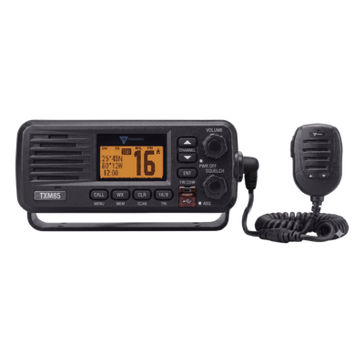 TXM85 - Radio VHF Marino / 25 W / IPX7 1 m (3.3 ft) / Dual y Tri-Watch / Canales Internacionales / Altavoz 4.5 W