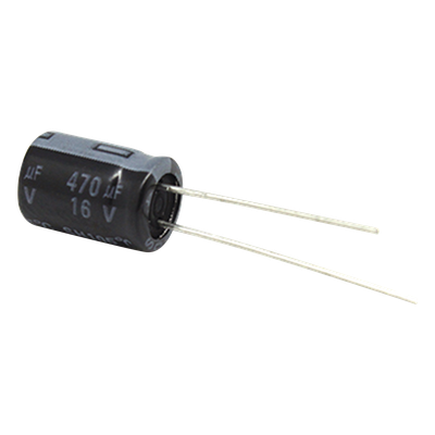 CE470/16V - Capacitor Electrolítico de Aluminio / 470 µF / 16 Vcc / 105 °C / Radial / 8 x 11 mm