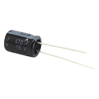 CE470/16V - Capacitor Electrolítico de Aluminio / 470 µF / 16 Vcc / 105 °C / Radial / 8 x 11 mm