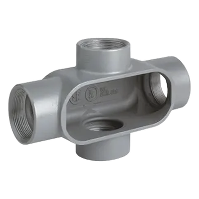 HUB-X57SA - Caja Condulet Tipo X / 1 1/2" / Aluminio libre de cobre / NEMA 3 / Acabado electrostático