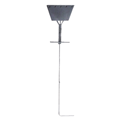 SAZ-90G - Ancla de Piso Tipo Paleta / 5 Orificios 1" / Acero ASTM A36 / Altura 210 cm / Galvanizado en Caliente / Viento 175 km/h