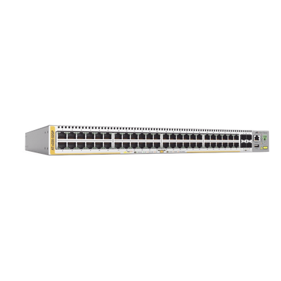 AT-X220-52GP-10 - Switch Administrable Capa L2+ / 48x 10/100/1000-T PoE+ / 4x SFP / Enrutamiento RIP / AMF / Active Fiber Monitoring