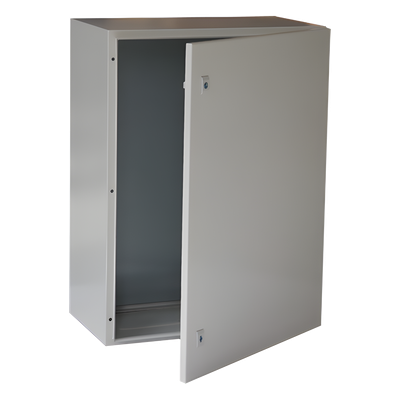 PST-6080-30A - Gabinete de Acero para Intemperie / IP66 / IK10 / 600 x 800 x 300 mm / Placa Trasera Metálica / Cerradura con Llave