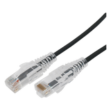 LP-UT6A-100-BK28 - Cable de Parcheo UTP / Cat6A / 1 m (3.28 ft) / 28 AWG / Slim / RJ45 / Negro
