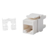 LP-KJ-649-WH - Módulo Jack Keystone / Cat6 / UTP / Terminación 110 / Ángulo 180° / 1 Puerto / Color Blanco