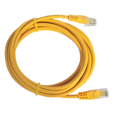 LP-UT3-200-YE - Cable de Parcheo UTP Cat5e / 2.0m (6.56 pies) / Amarillo / Sin Blindaje / 100 Ohms