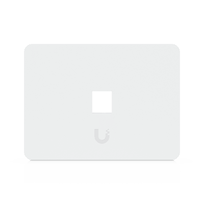 UACC-WP-KEYSTONE-H-1P - Placa Keystone Horizontal / 1 Puerto / Superficie Pintable / Policarbonato y Acero SGCC / 4.4 x 3.2 x 0.12 in / Paquete 4 Piezas