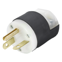 HUB-HBL5466C - Clavija de Entrada Recta / 20 A / 250 V CA / 2 Polos 3 Hilos / NEMA 6-20P / Grado Comercial-Industrial