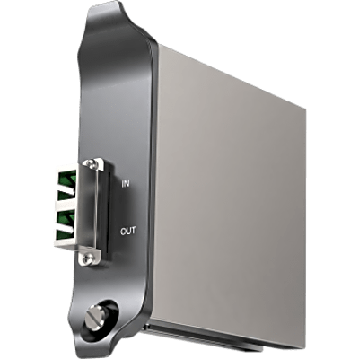 305-0005 - Módulo de Transporte / Fibra Óptica / 8 Módulos por Hub Principal / Pérdida Óptica Hasta 5 dB / Potencia de Transmisión 4.5 mW a 10 mW / SC/APC Dúplex / 1.2" (31 mm) x 4.6" (117 mm) x 4.6" (1