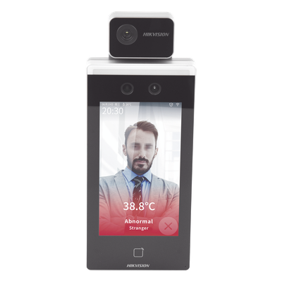 DS-K1TA70MI-T - Biométrico Min Moe para Acceso y Asistencia con Reconocimiento Facial  / Monitoreo y reportes en Excel por Software / Termografía Industrial / Acceso + Tiempo y Asistencia (reloj checador)