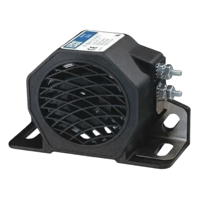 X580 - Alarma de Reversa Vehicular / 87 dBA / 12-80 VDC / Ajuste Automático de Sonido / Rango de Temperatura -40°F a +185°F (-40°C a +85°C)