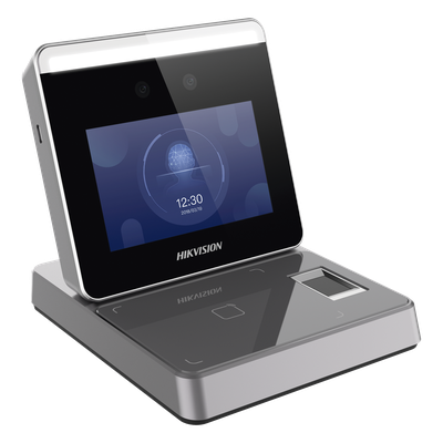 DS-K1F600U-D6E-F - Enrolador IP Biométrico / Pantalla 3.97" HD / Reconocimiento Facial 0.2s / MIFARE EM DESFire FeliCa / TCP/IP / Interior / -10°C a +50°C (14°F a +122°F)