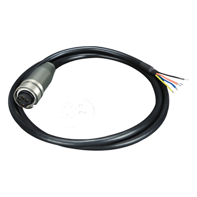 CB-M23F5F-120 - Cable de Alimentación DC a M23 / Conector Hembra 5 Pines / 12-56V DC / Calibre 12-24 AWG / Compatible con Switch Industrial M12