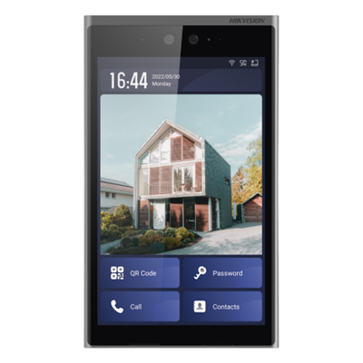 DS-KD9633-WBE6 - Frente de Calle IP / 2 Megapixel / Pantalla Táctil 10.1" / Reconocimiento Facial 0.3 a 2 m / 10,000 Rostros / IP65 / IK07 / Android