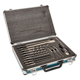 D-71205 - Juego de Brocas, Cinceles y Broquero SDS Plus / 14 Piezas / Medidas 5/32'' a 5/8'' / Longitudes 4-1/4'' a 10''
