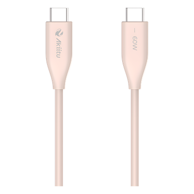 AK-PAC6S-P-1.5M - Cable de Carga USB-C a C / 240W / GaN / 1.5 m (4.92 ft) / Transferencia 480 Mbps / Silicona Anti-Enredos / Aluminio Anodizado