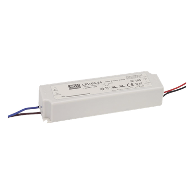 LPV6024 - Fuente de poder LED / 60W / 24VDC / 2.5A / IP67 / 162.5x42.5x32mm / 6.4x1.67x1.26in