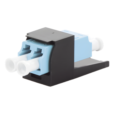 CMDSAQLCZBL - Módulo Acoplador / LC Duplex / Fibra Multimodo OM3/OM4 / Mini-Com / Cerámica Zirconia / Aqua