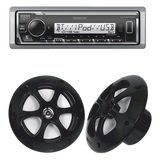 KE/1613MRB - Kit de estéreo con Bluetooth KMR-M332BT | más Par de bocinas KFC-1613MRB