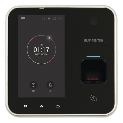 BSA2OMPW - Lector Biométrico de Huella / Pantalla Táctil 5.0" / NFC 13.56MHz / WiFi 802.11b/g / PoE / 500,000 Usuarios / Detección de Dedo Vivo
