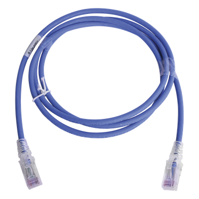 MC6-05-06 - Patch Cord Cat6 UTP / CM/LS0H / 1.52 m (5 pies) / 250 MHz / PoE / Ultra Delgado / Azul