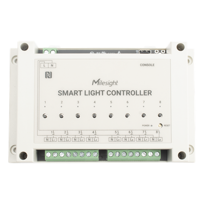 WS558915MPNLN - Controlador de Iluminación LoRaWAN / 8 Circuitos / Medición de Energía LN / Retraso Programable 18 hrs / D2D Sin Gateway