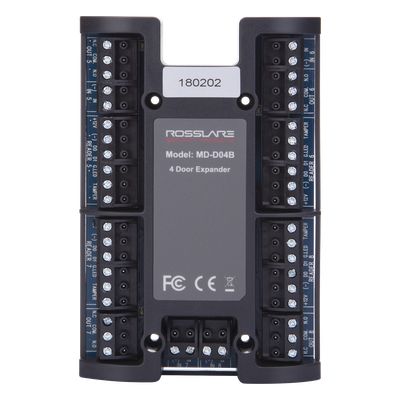 MD-D04B - Módulo Expansor de Control de Acceso / 4 Puertos Wiegand / 4 Salidas Relé 5A NA/NC/COM / Comunicación Supervisada / 12 VCC / Diseño Compacto